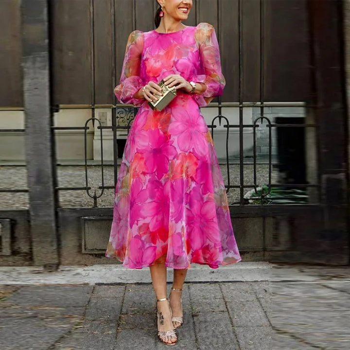 Thea | Women's Floral Midi Dress