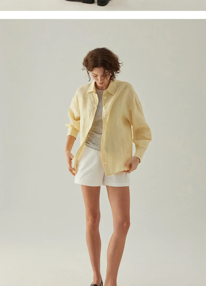 Luna | Women’s Longline Oversized Button Blouse