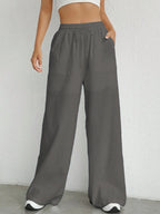 Remi | Women's Oversized High Waist Straight Trousers