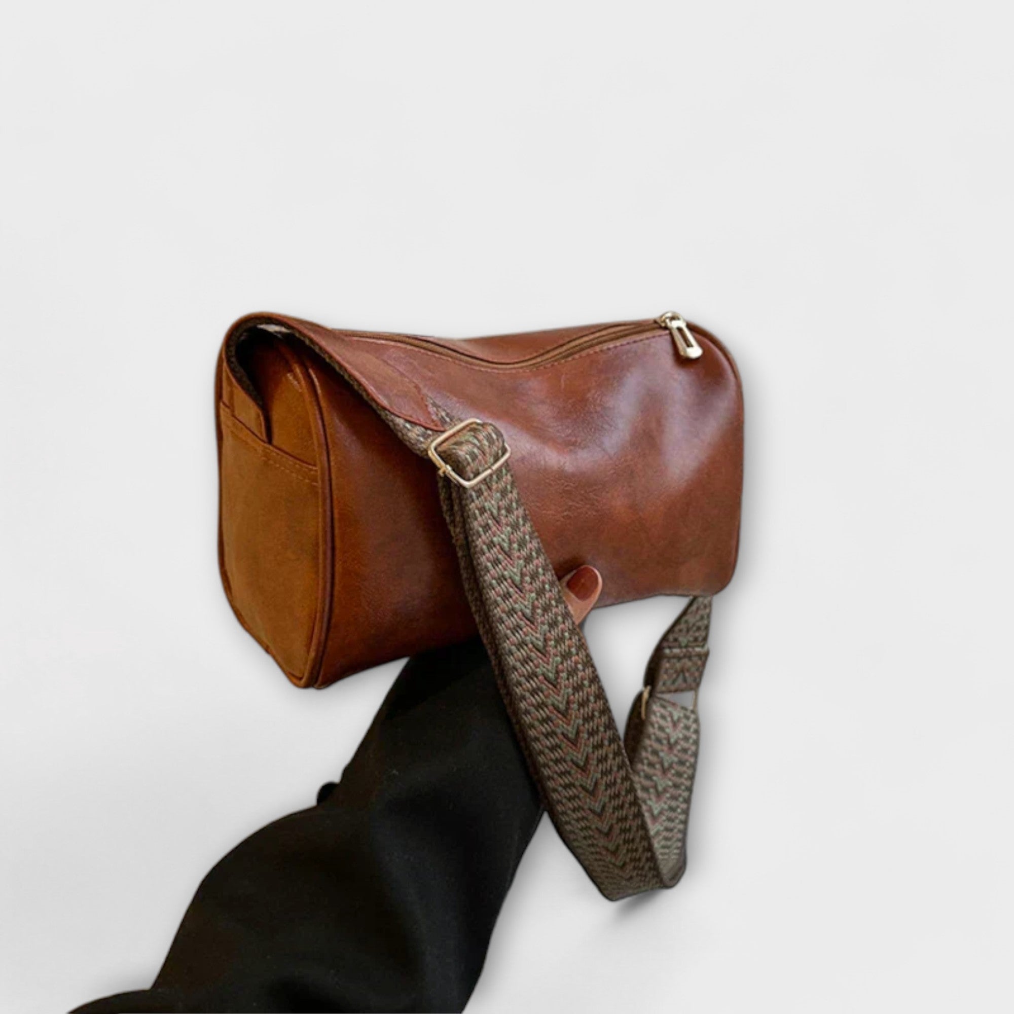 Wren | Women's Brown Leather Sling Bag
