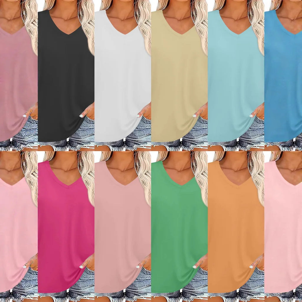 Sutton | Women's V-Neck Sleeve Plus Size shirt