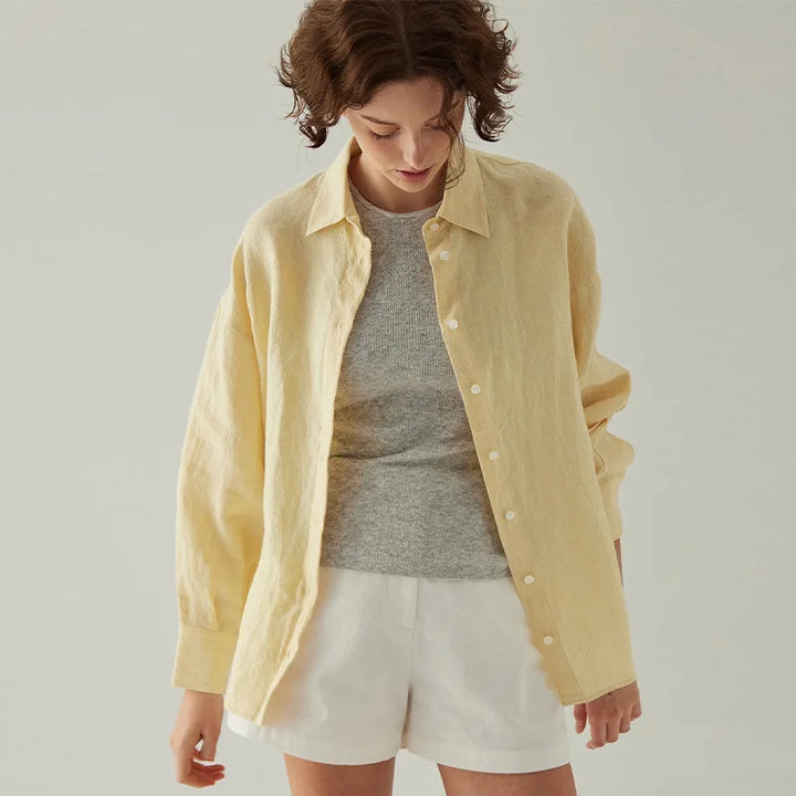 Luna | Women’s Longline Oversized Button Blouse