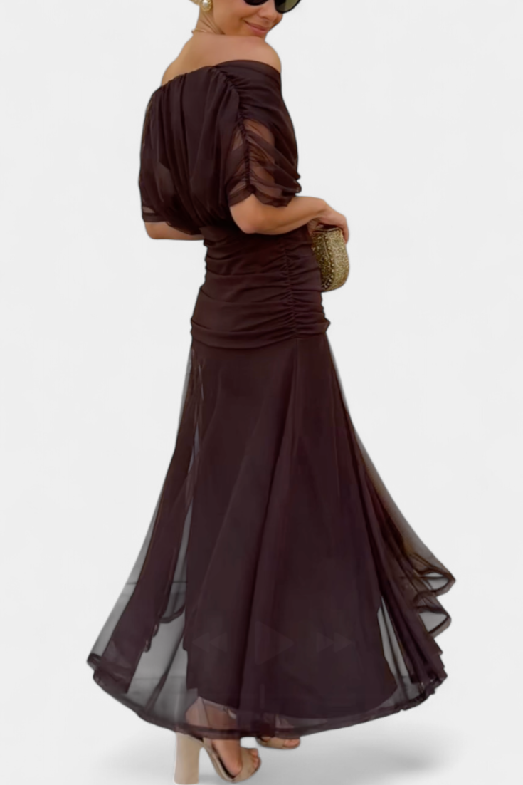 Jolene | Women's Floral Off-Shoulder Midi Dress