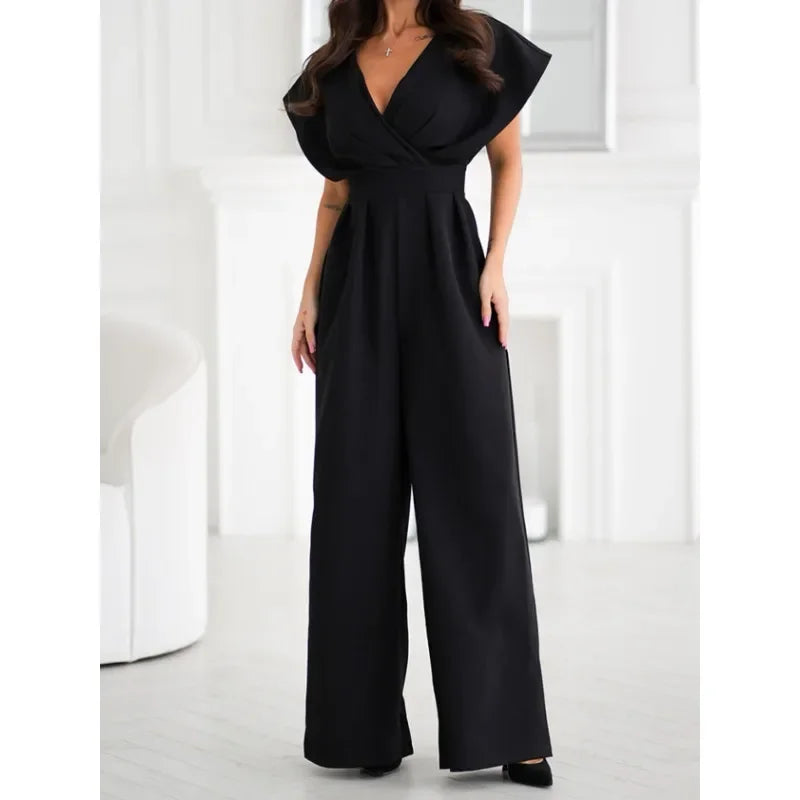 Remi | Women's Casual Sleeveless Wide Leg Jumpsuit Playsuit