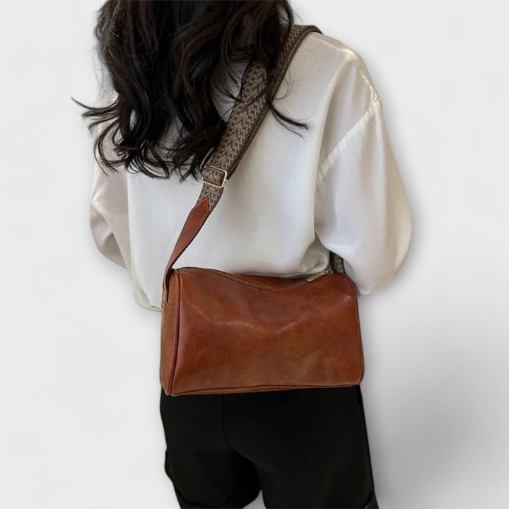 Wren | Women's Brown Leather Sling Bag