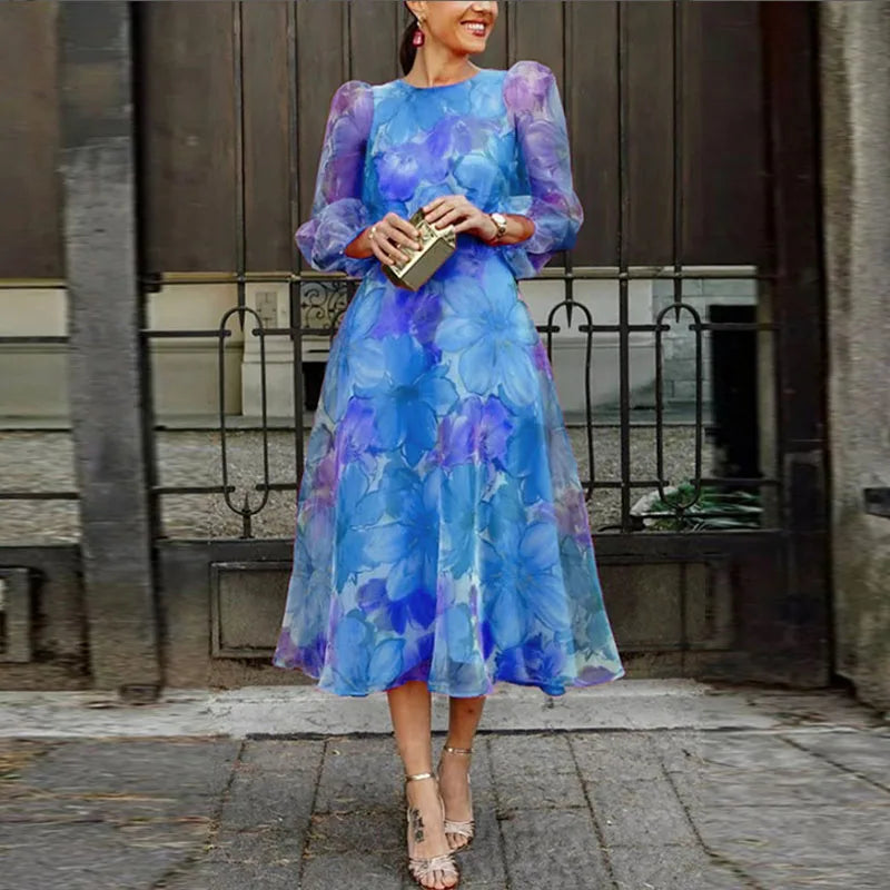 Thea | Women's Floral Midi Dress