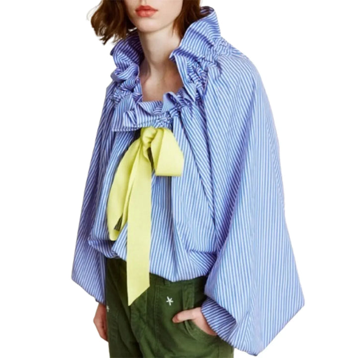Marlowe | Women's Puffed Sleeve Cotton Blouse Layering Essential