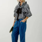 Marlowe | Women's Puffed Sleeve Cotton Blouse Layering Essential