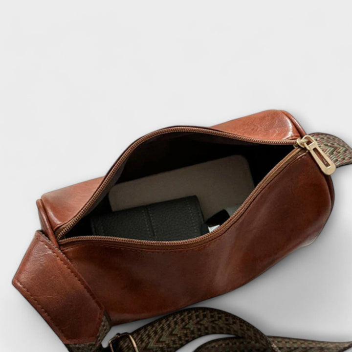 Wren | Women's Brown Leather Sling Bag