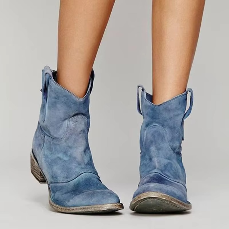 Aria | Women's Vintage Western Ankle Boots Casual