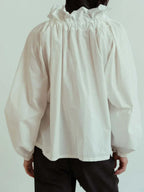 Elara | Women’s Ruffle Collar Bow Tie Blouse