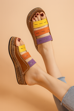 Sophia | Women’s Colorful Wedge Sandals