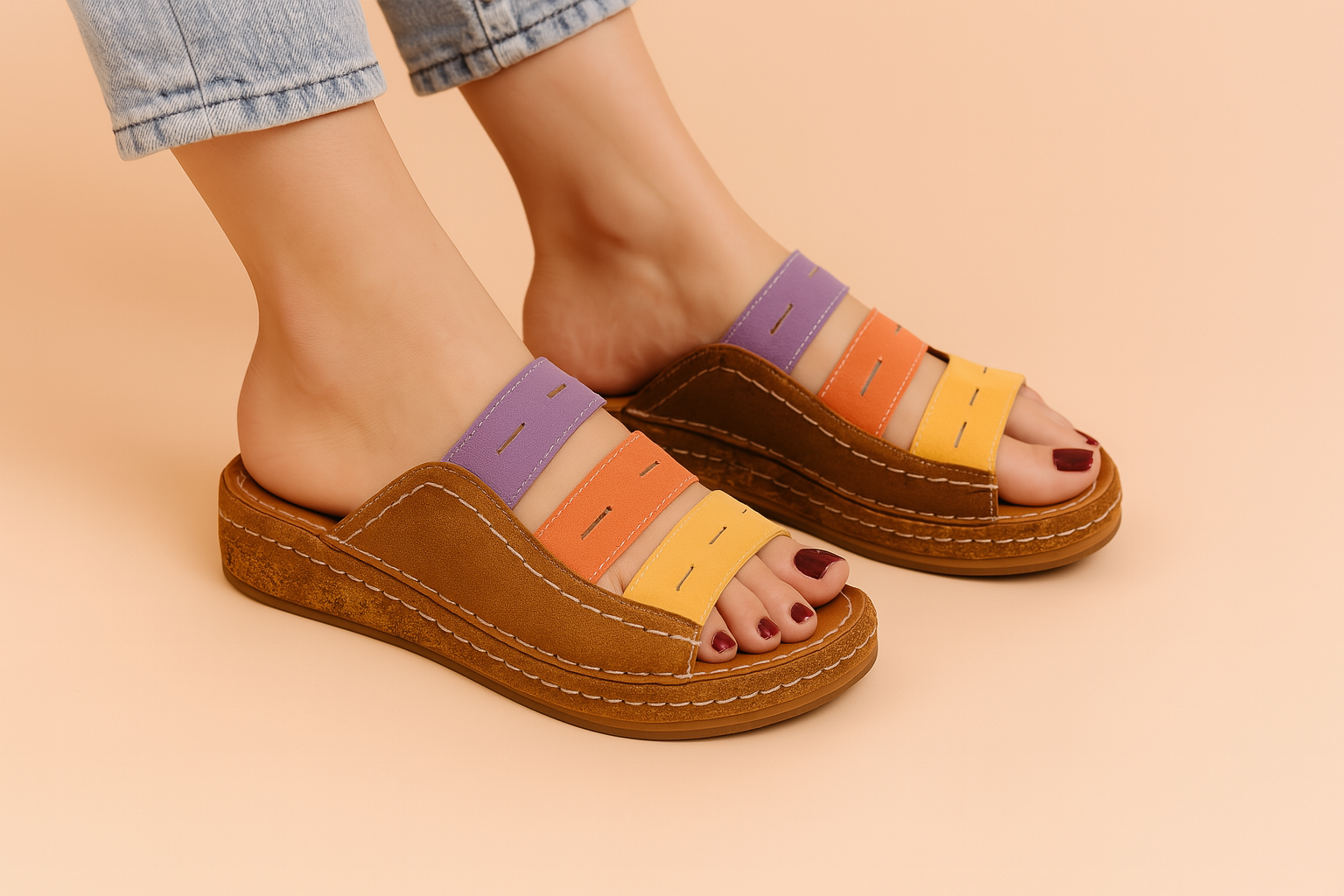 Sophia | Women’s Colorful Wedge Sandals