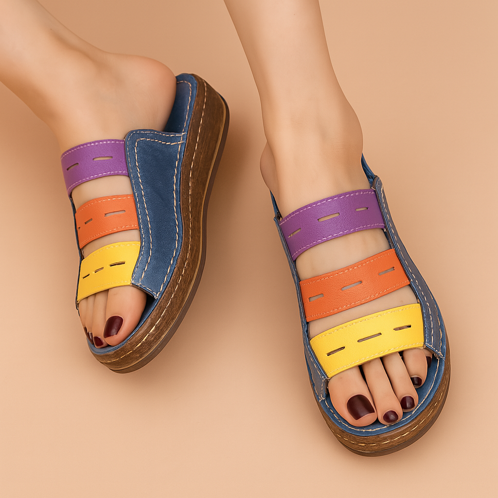 Sophia | Women’s Colorful Wedge Sandals
