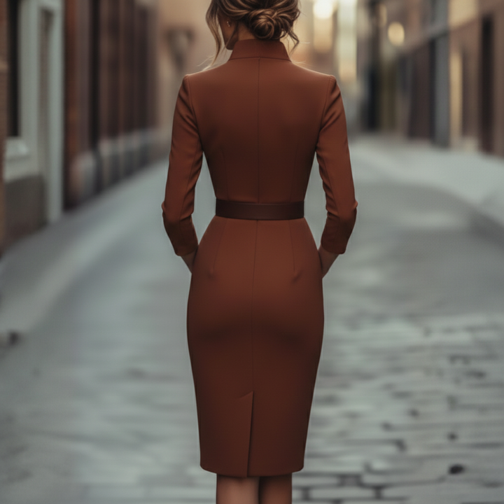 Lucia | Women's Belted Midi Dress
