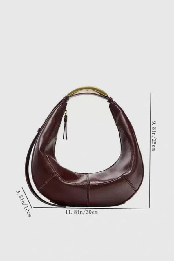 Elara | Women’s Structured Crescent Shoulder Bag