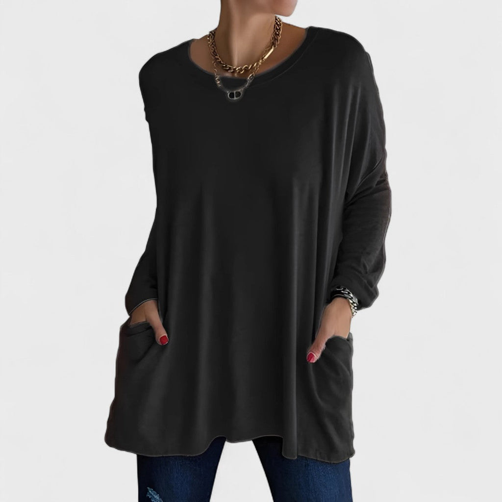 Remi | Women's Relaxed Fit Long Sleeve Top Casual