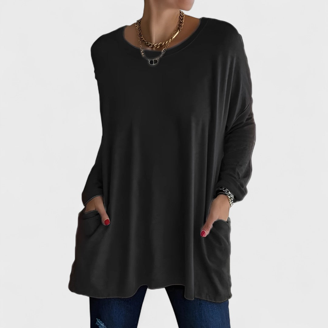 Remi | Women's Relaxed Fit Long Sleeve Top Casual