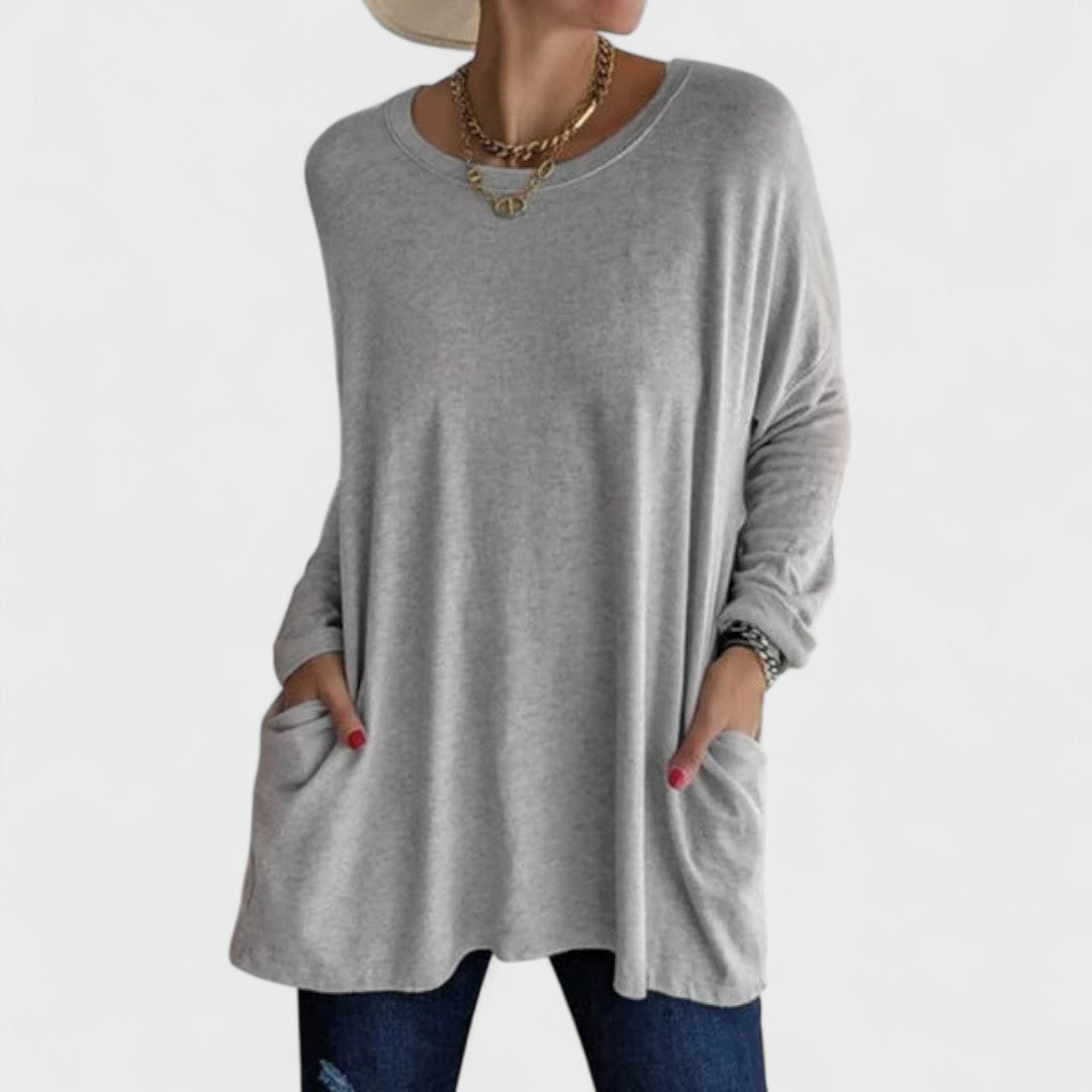 Remi | Women's Relaxed Fit Long Sleeve Top Casual