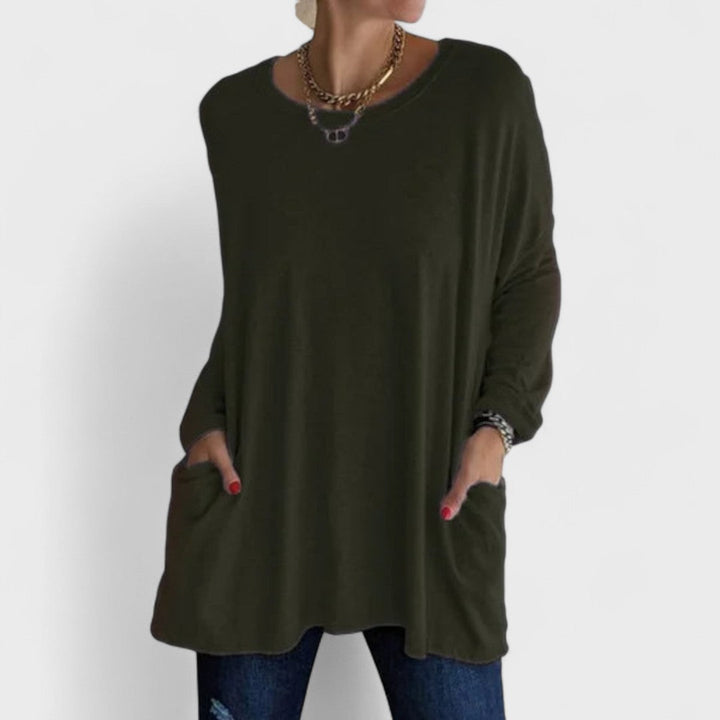 Remi | Women's Relaxed Fit Long Sleeve Top Casual