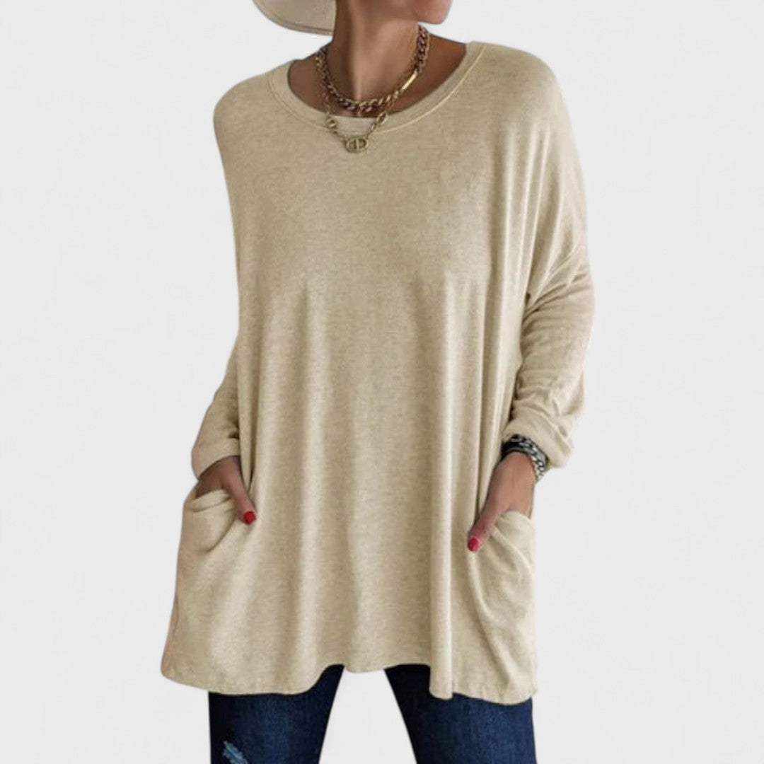 Remi | Women's Relaxed Fit Long Sleeve Top Casual