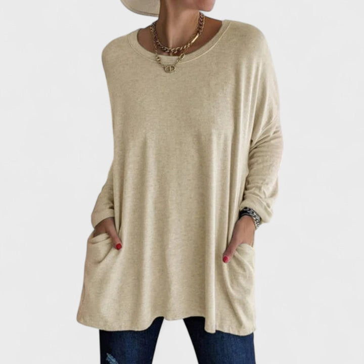 Remi | Women's Relaxed Fit Long Sleeve Top Casual