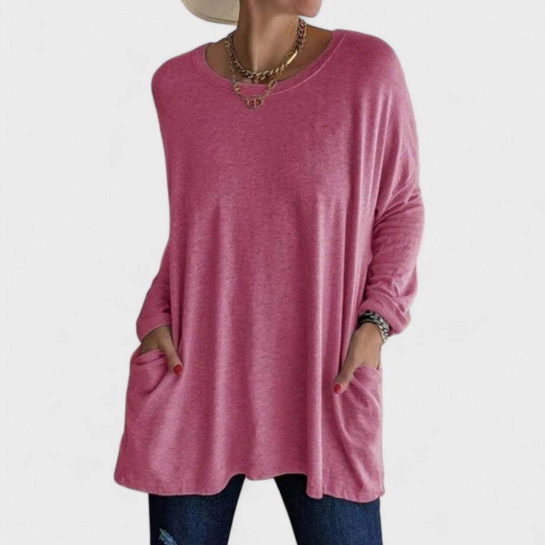 Remi | Women's Relaxed Fit Long Sleeve Top Casual