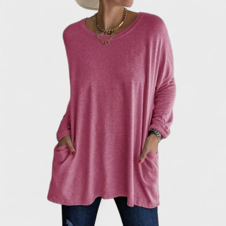 Remi | Women's Relaxed Fit Long Sleeve Top Casual