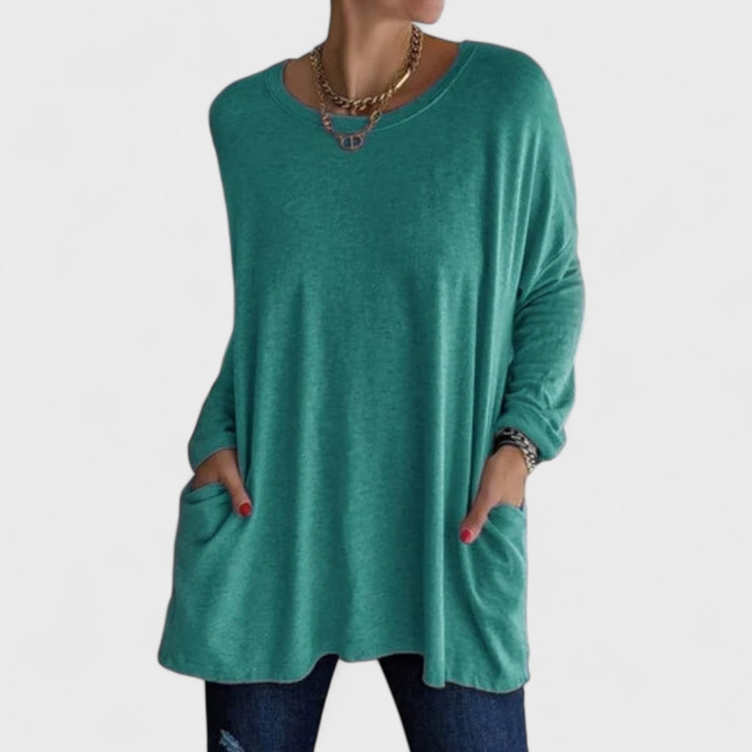 Remi | Women's Relaxed Fit Long Sleeve Top Casual