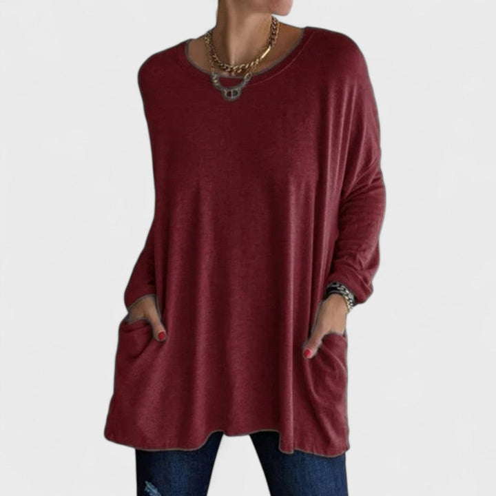 Remi | Women's Relaxed Fit Long Sleeve Top Casual