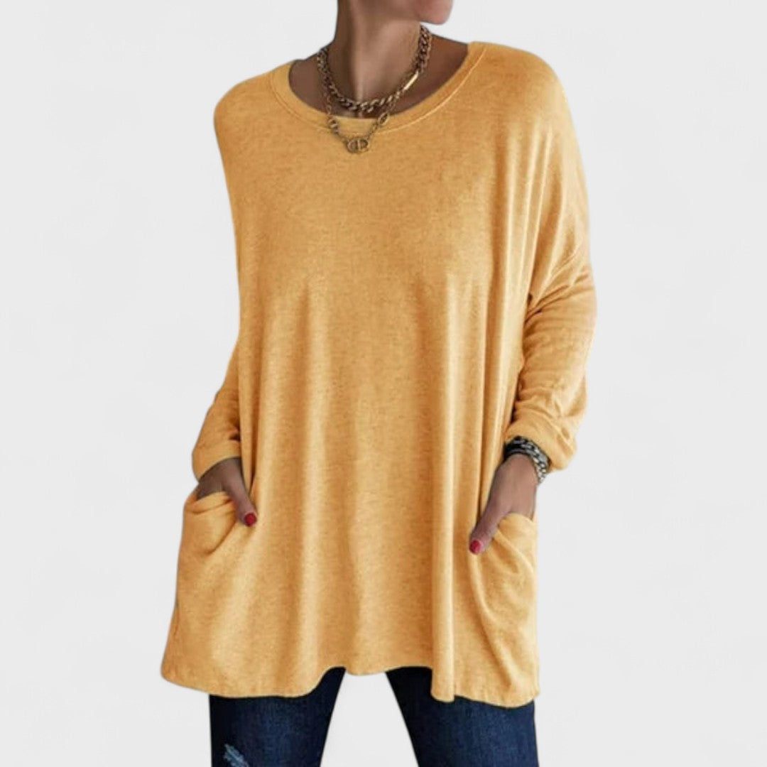 Remi | Women's Relaxed Fit Long Sleeve Top Casual