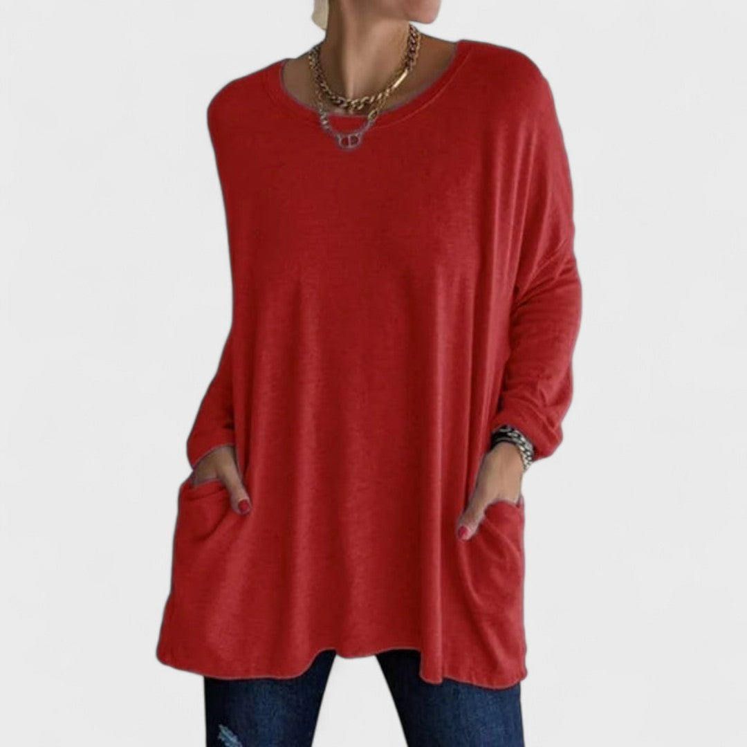Remi | Women's Relaxed Fit Long Sleeve Top Casual