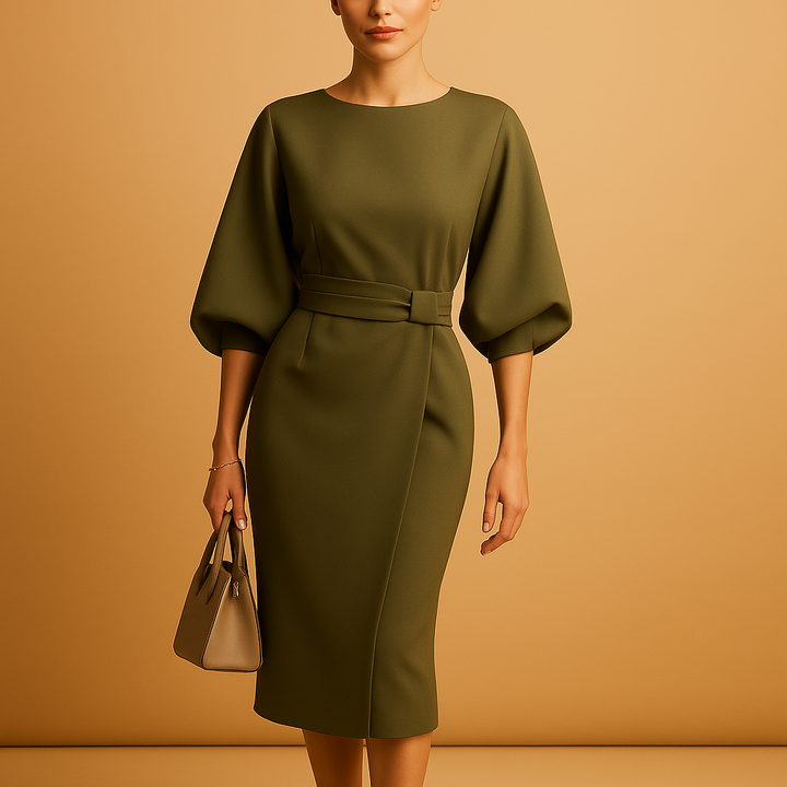 Sofia | Women's A-Line Midi Dress Elegant