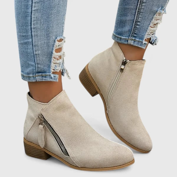 Calla | Women’s Orthopedic Side Zip Ankle Boots