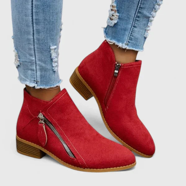 Calla | Women’s Orthopedic Side Zip Ankle Boots