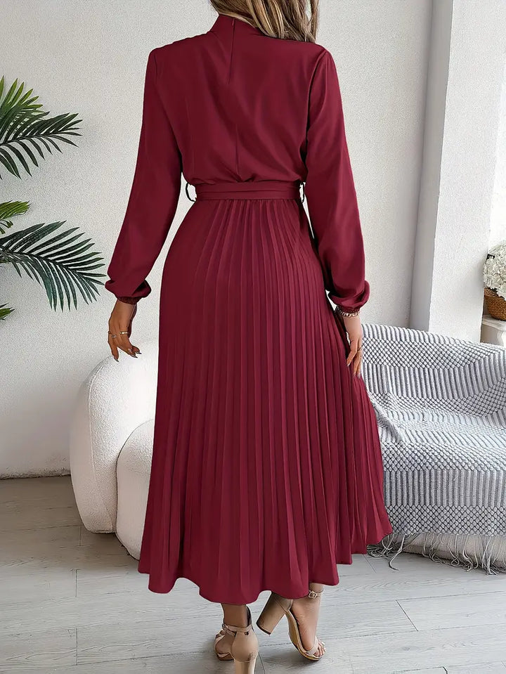 Sutton | Women's Pleated Midi Dress Elegant