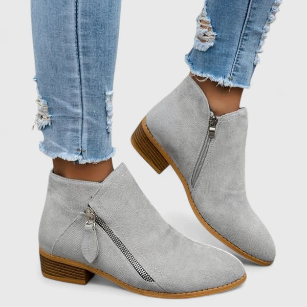 Calla | Women’s Orthopedic Side Zip Ankle Boots