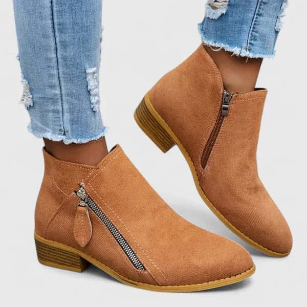 Calla | Women’s Orthopedic Side Zip Ankle Boots