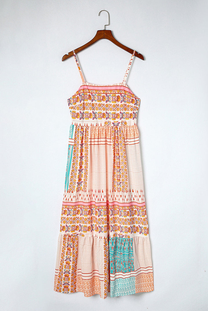 Elodie | Women's Printed Tiered Maxi Dress