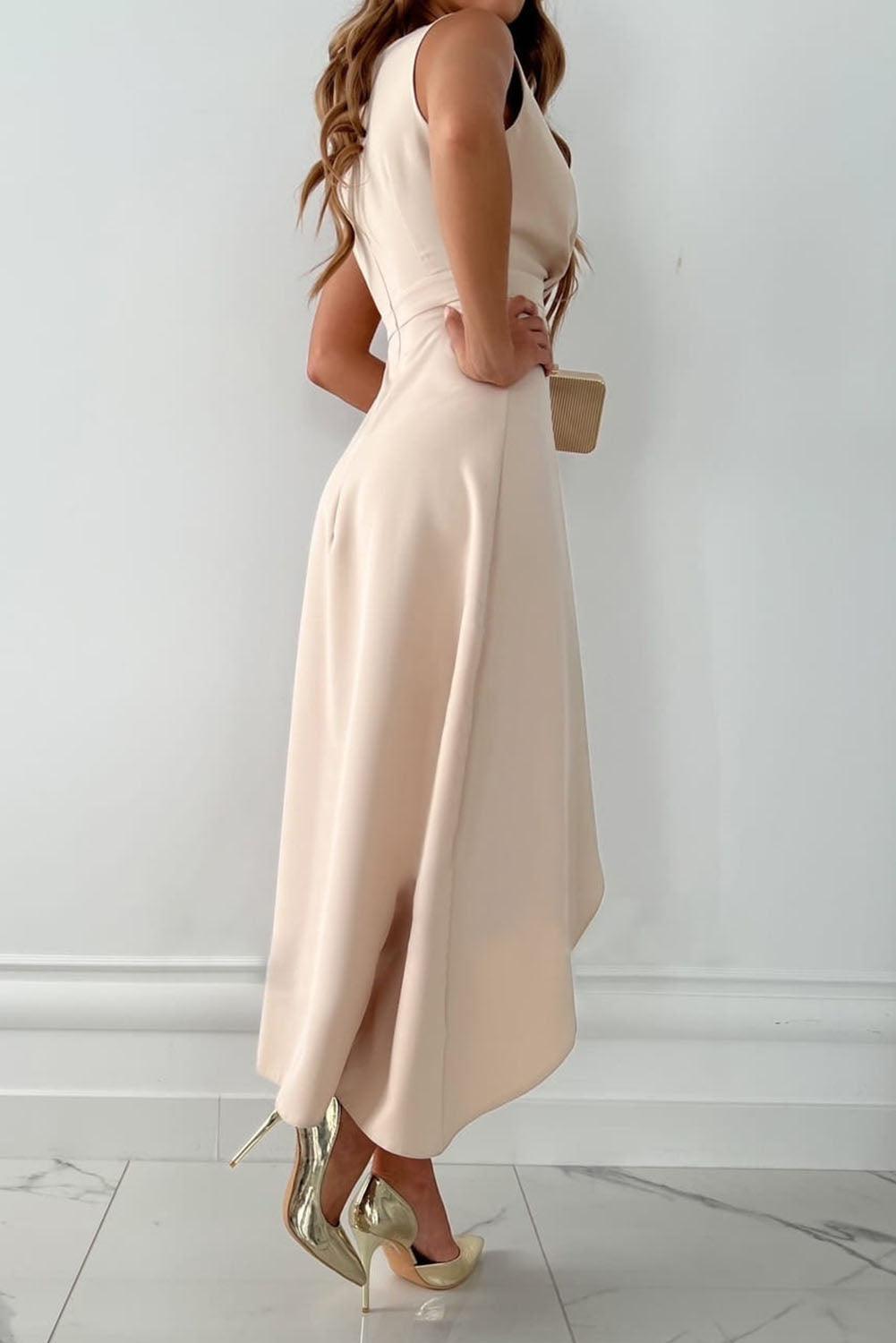 Priya | Women's Elegant Satin Midi Dress
