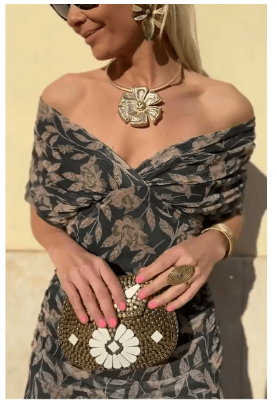 Lennox | Women’s Off-Shoulder Printed Maxi Dress
