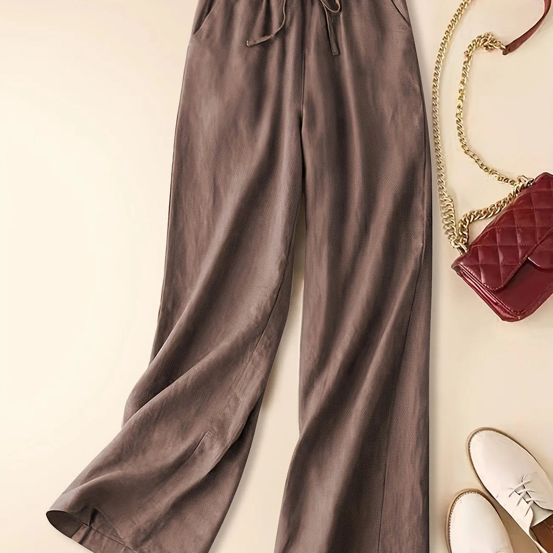 Zarelle | Women's Wide Leg Drawstring Pants Casual