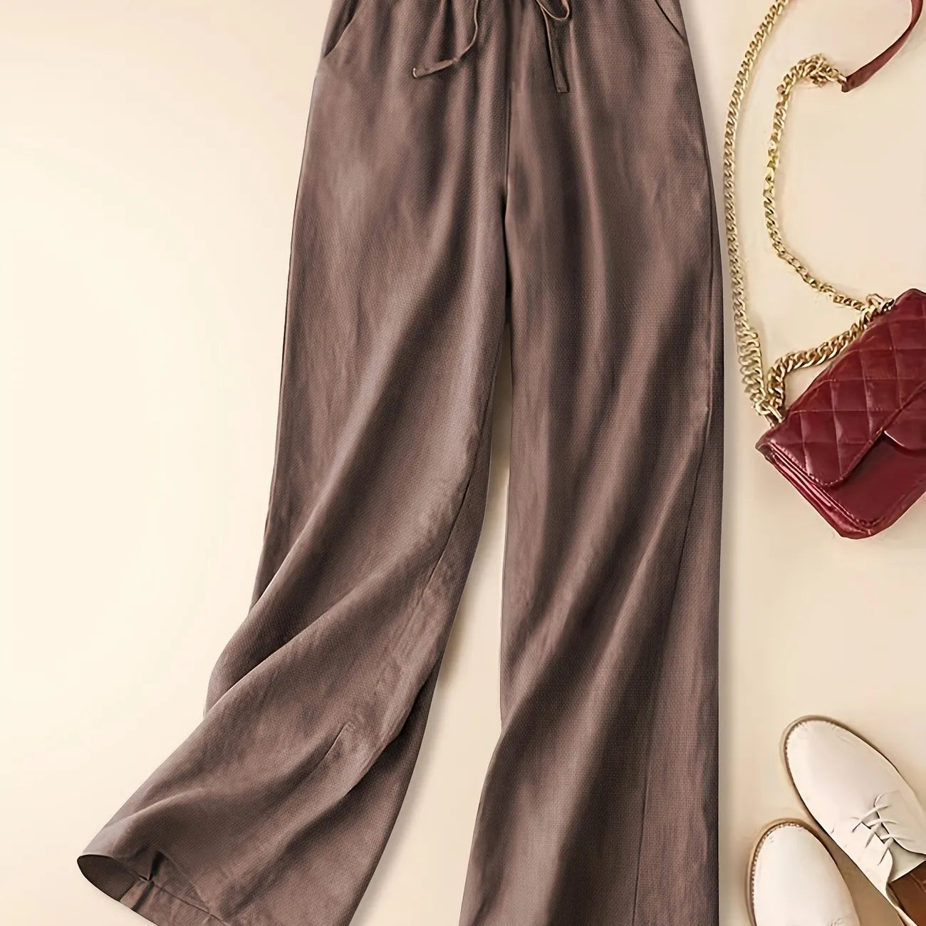 Zarelle | Women's Wide Leg Drawstring Pants Casual