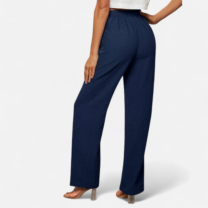 Sienna | Women's Straight-Leg Trousers Timeless High-Waist Casual