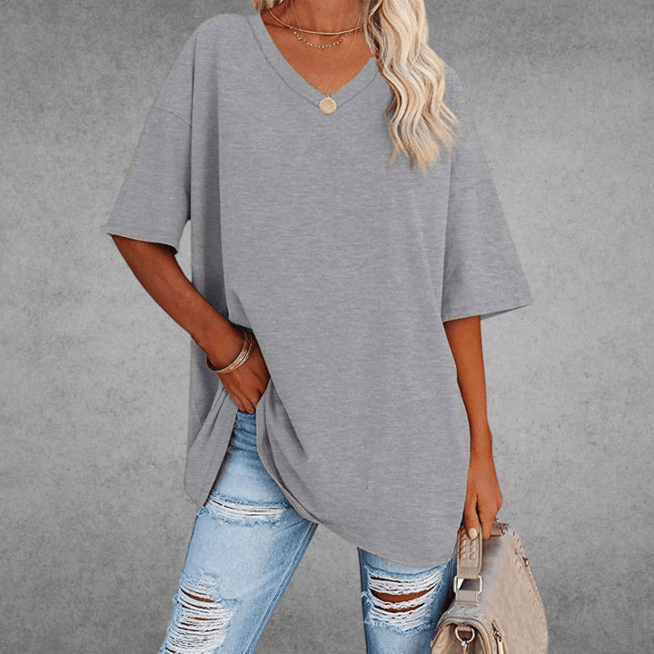 Veya | Women’s Casual Short Sleeve V-Neck Summer T-Shirt