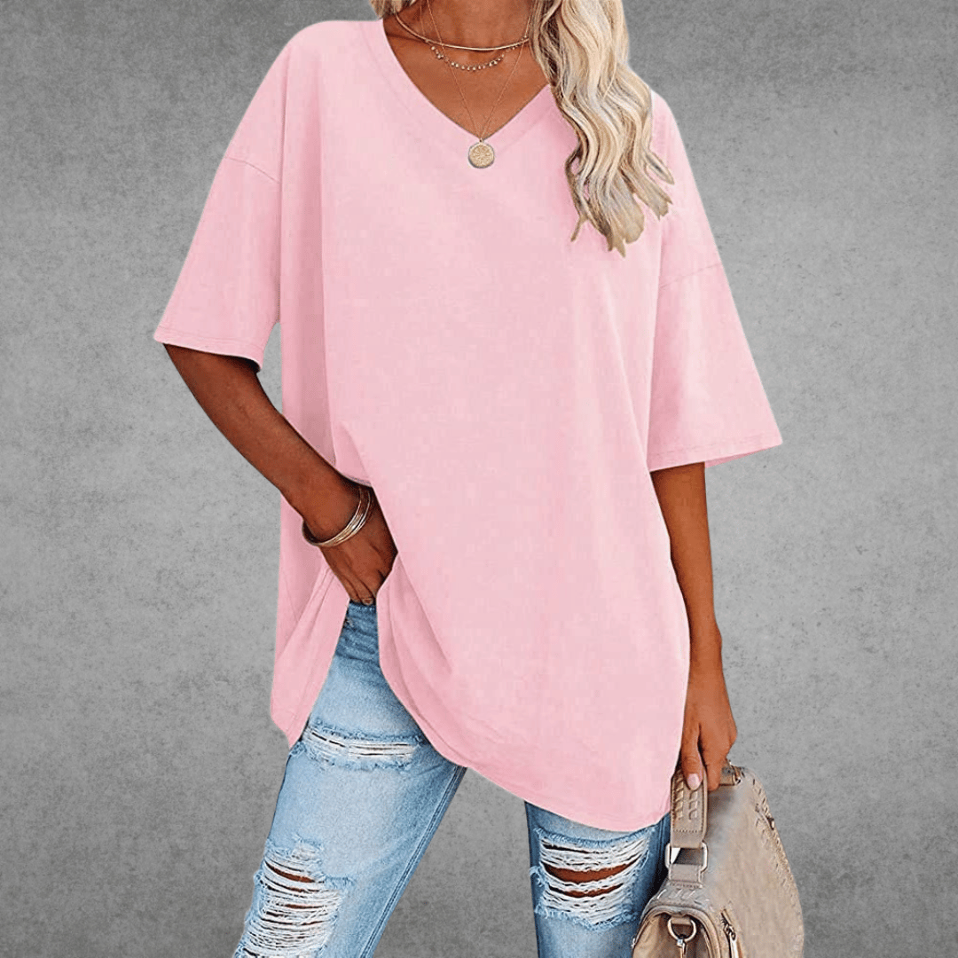Veya | Women’s Casual Short Sleeve V-Neck Summer T-Shirt