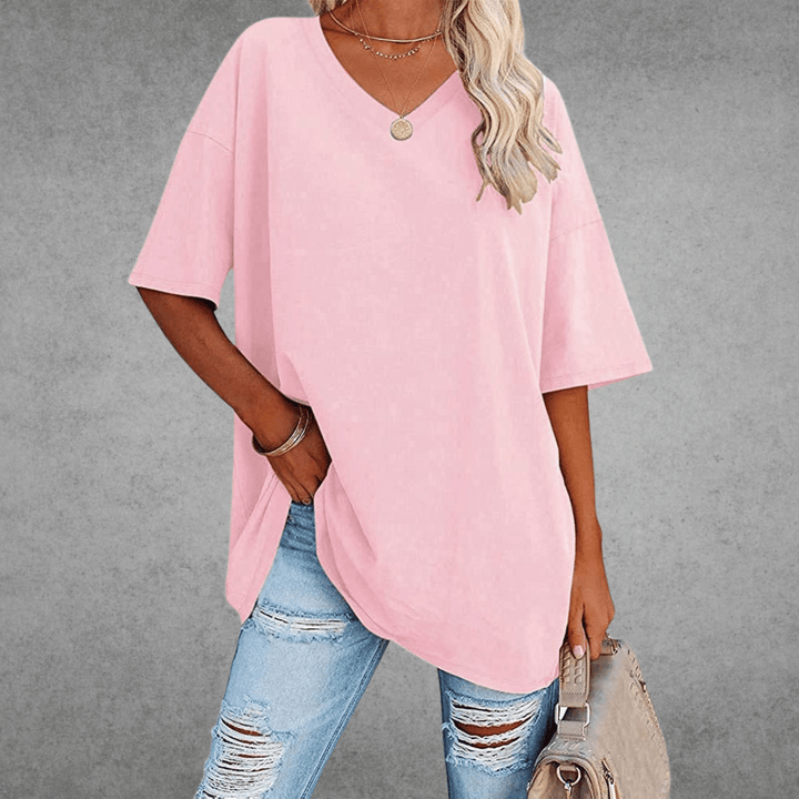 Veya | Women’s Casual Short Sleeve V-Neck Summer T-Shirt