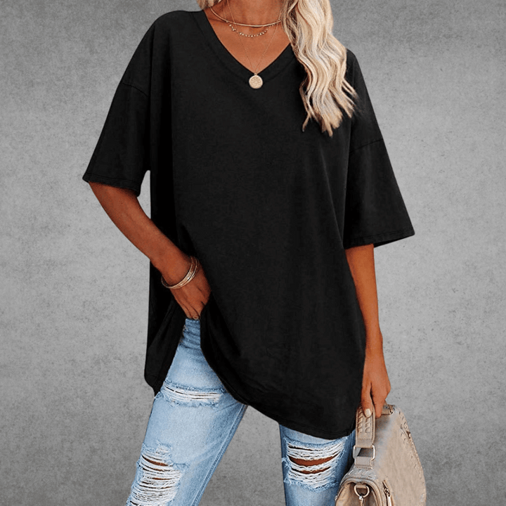 Veya | Women’s Casual Short Sleeve V-Neck Summer T-Shirt