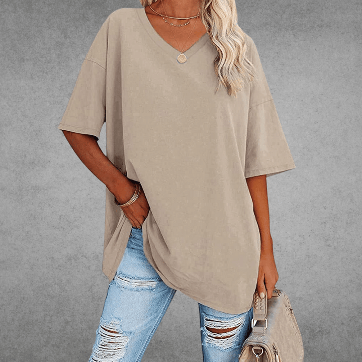 Veya | Women’s Casual Short Sleeve V-Neck Summer T-Shirt