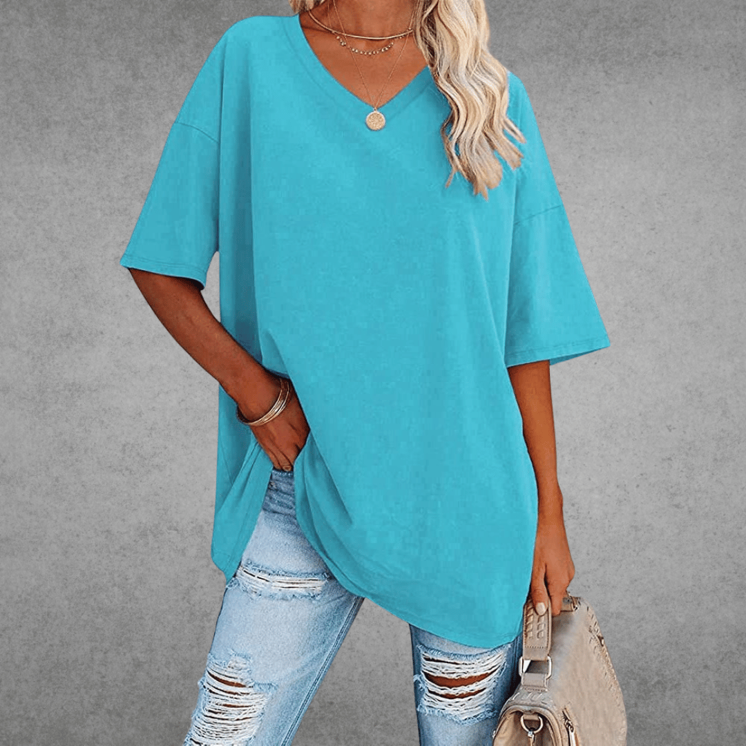 Veya | Women’s Casual Short Sleeve V-Neck Summer T-Shirt